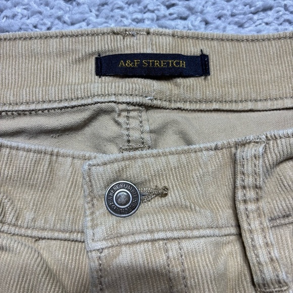 Abercrombie and Fitch Shorts Mens 33 Cut Offs Corduroy Stretch Raw Hem Frayed - Picture 2 of 5